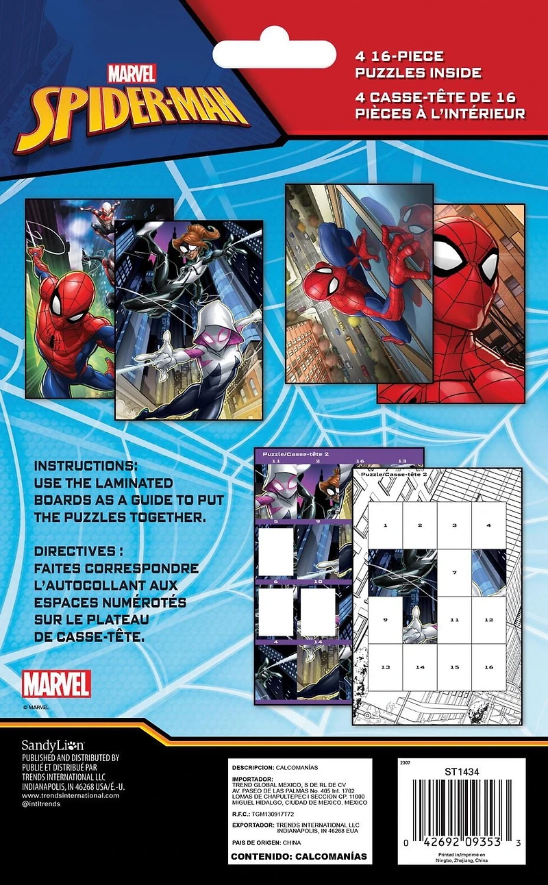 SPIDER-MAN - STICKER PUZZLE PACK Sticker Puzzle Pack,