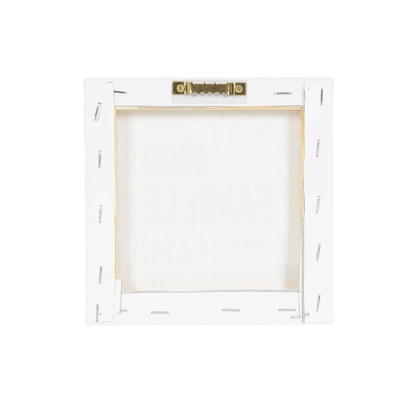 Toile embellie famille 15,2 cm L x 15,2 cm H