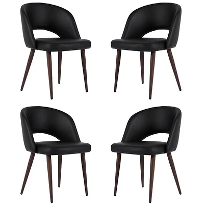 CHAISE DE DIRECTION en Noir ENSEMBLE DE 4