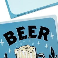 Hallmark Father's Day Card with Removable Tin Sign (Beer)
