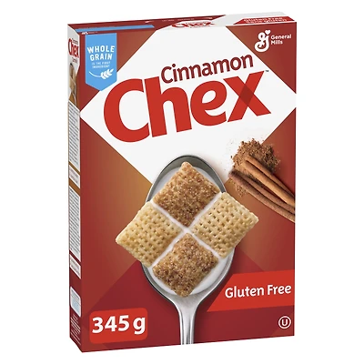Chex Cannelle,  Céréales Complètes, Sans Gluten 345g
