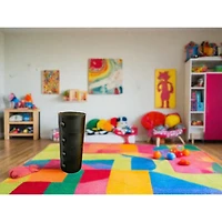 Rangement rond Alysa en noir à 4 niveaux