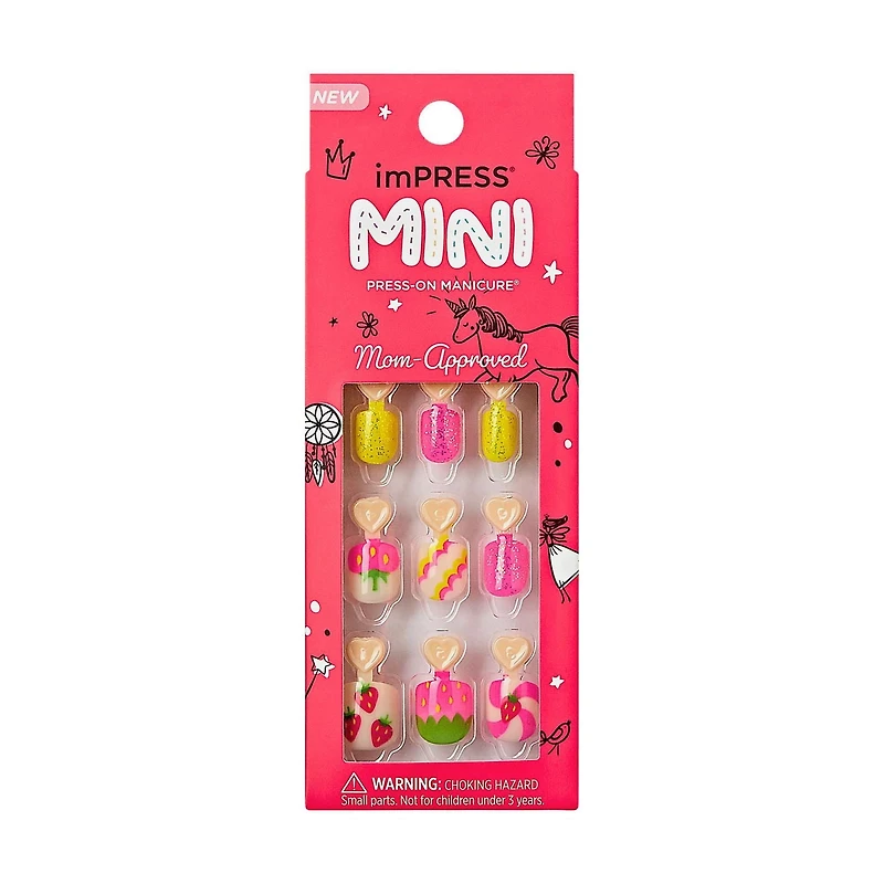 imPRESS Mini - Ongles à Pression, Strawberry, Court, 20u. -