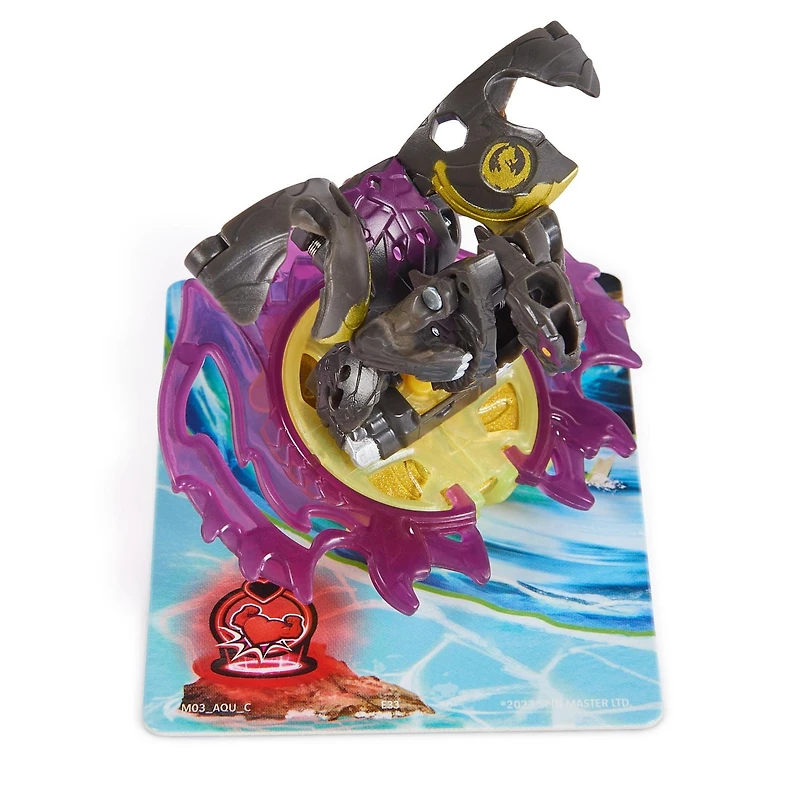 Bakugan Starter 3-Pack, Special Attack Dragonoid, Titanium Hammerhead et Butterclaw, figurines articulées personnalisables rotatives et cartes à collectionner, jouets pour garçons et filles à partir d