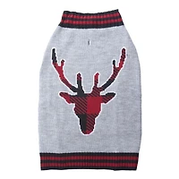 DOG KNIT SWEATER - MOOSE HEAD
