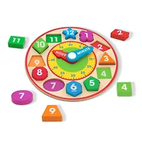 Melissa & Doug Shape Sorting Clock - Jouet éducatif en bois