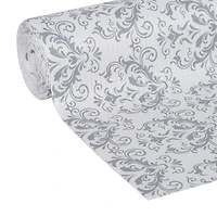 Smooth Top EasyLiner Brand Shelf Liner, Grey Damask, 12 in. x 10 ft., Multiple Sizes Available