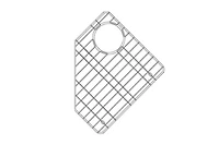 American Imaginations 12,5 pouces. Grille d'évier de cuisine W AI-34826
