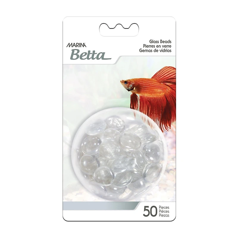 Marina Cool Clear Decorative Betta Fish Aquarium Marbles