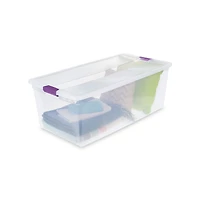 Sterilite 104 Liter ClearView™ Latch Wheeled Underbed Box