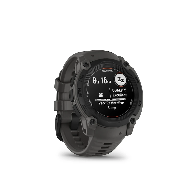Montre intelligente GPS Garmin Instinct® E - 40 mm - Anthracite
