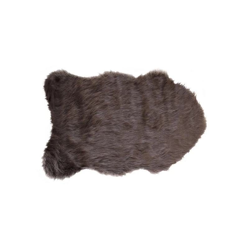 H-Luxe 2'X3' Gordon Faux Sheepskin Rug