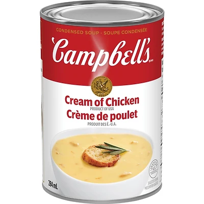 Soupe condensée Campbell'sMD, Crème de poulet, longue conservation 284 ml
