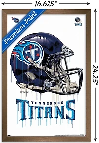 NFL Tennessee Titans - Drip Helmet 20 Wall Poster, 22.375" x 34"