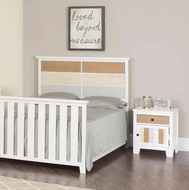 Table de chevet Rockport de Forever Eclectic, gris marin