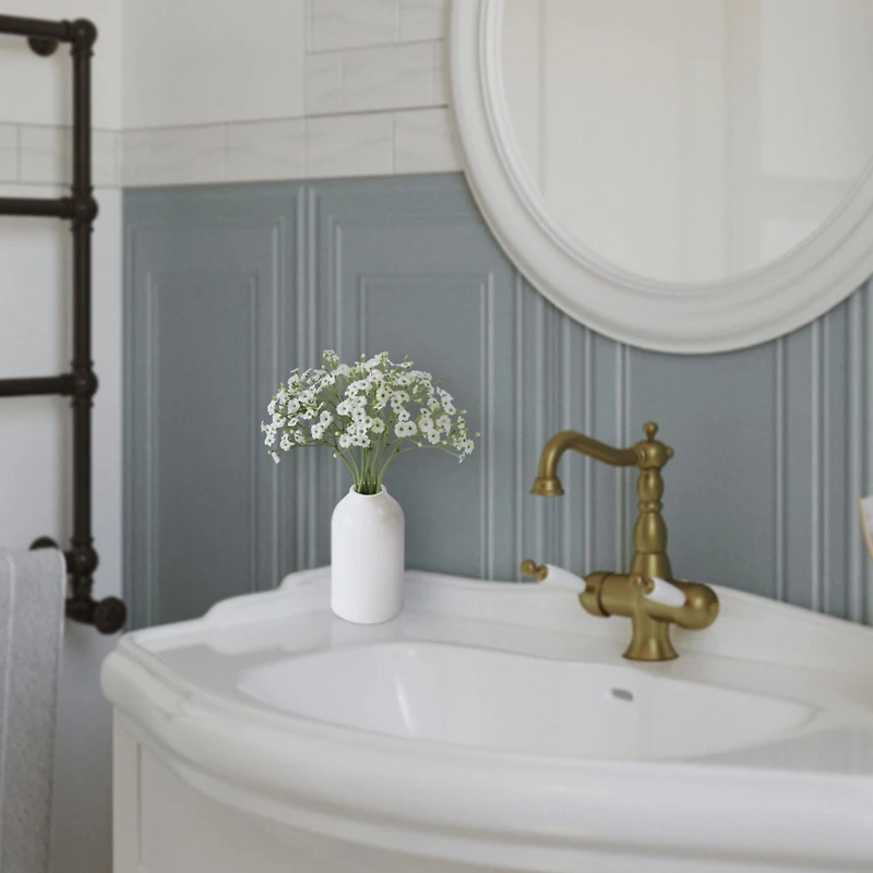 Ensemble de 3 Tiges de Fleurs de Gypsophile Artificielles 11 pouces de hauteur / 12-13  gramme