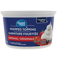 Great Value Garniture Fouettée Originale 1 L