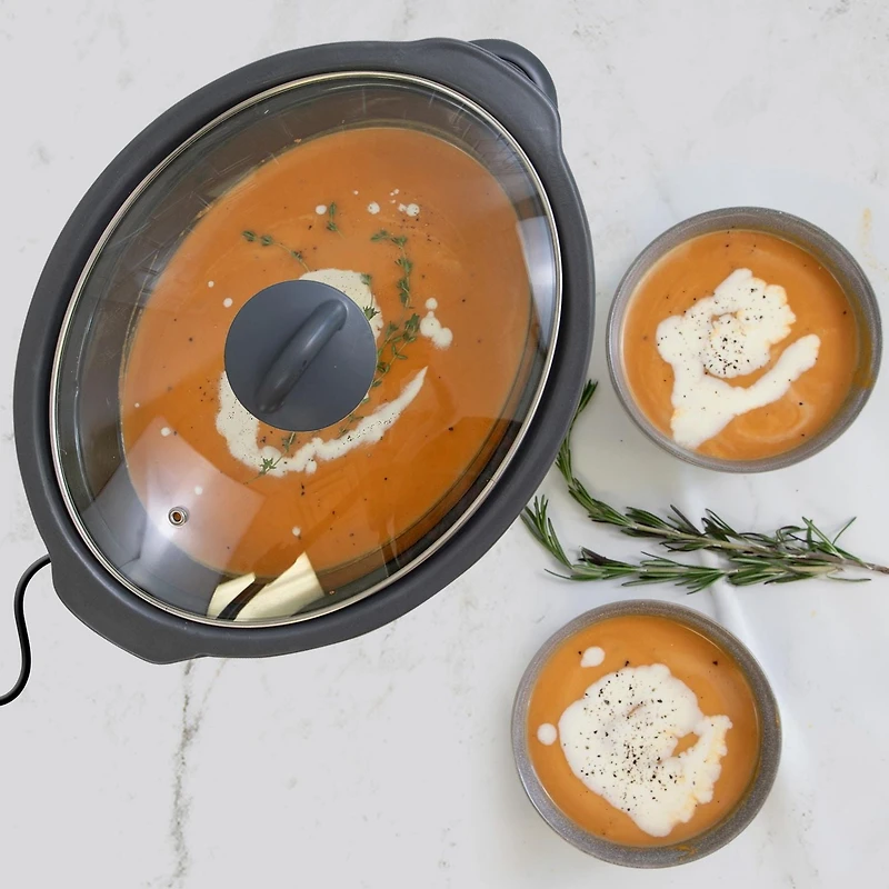 Kenmore Cuisinière à Feu Doux 5 qt (4,7L), Facile à Utiliser avec Commande à Molette, Noire