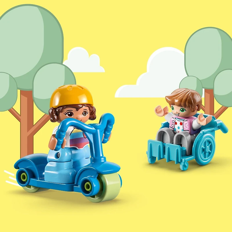 LEGO DUPLO Town Life At The Day-Care Center 10992, Early Childhood STEM Building Toy Set for Toddlers, Boys and Girls that Stimulates Creativity and Hands-on Learning