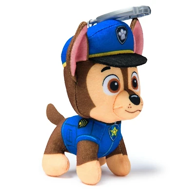 PAW Patrol : Rescue Wheels, Peluche Chase de 10 cm, animaux en peluche miniatures avec attache pour porte-clés, jouets pour garçons et filles à partir de 3 ans