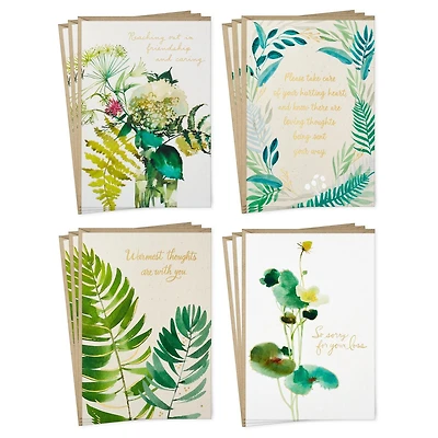 Hallmark Sympathy Cards Assortment, Floral and Greenery