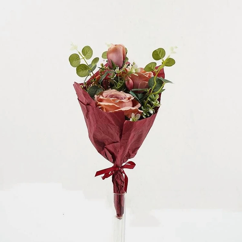 Lerman Decor Bouquet de roses roses Bouquet de roses rose