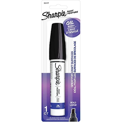 Marqueur de peinture à base d'huile Sharpie, point gras, noir 1 pièce