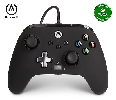 Manette câblée PowerA améliorée pour Xbox – Noire Xbox Série X|S