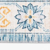 Tommin Blue and Yellow Woven Area Rug