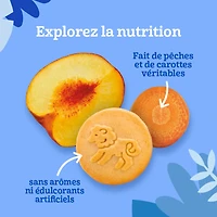 GERBER Lil' Explorers Peach Carrot Biscuits, 12 Months & Up, Made With Real Peach and Carrot