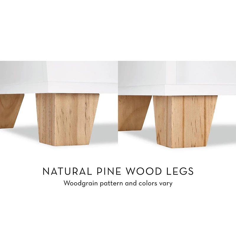 Kids Catch-All Multi-Cubby 35" Toy Organizer and 2 Bins