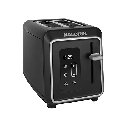 Kalorik Designer Series Digital 2-Slice Toaster, in Black with Silver