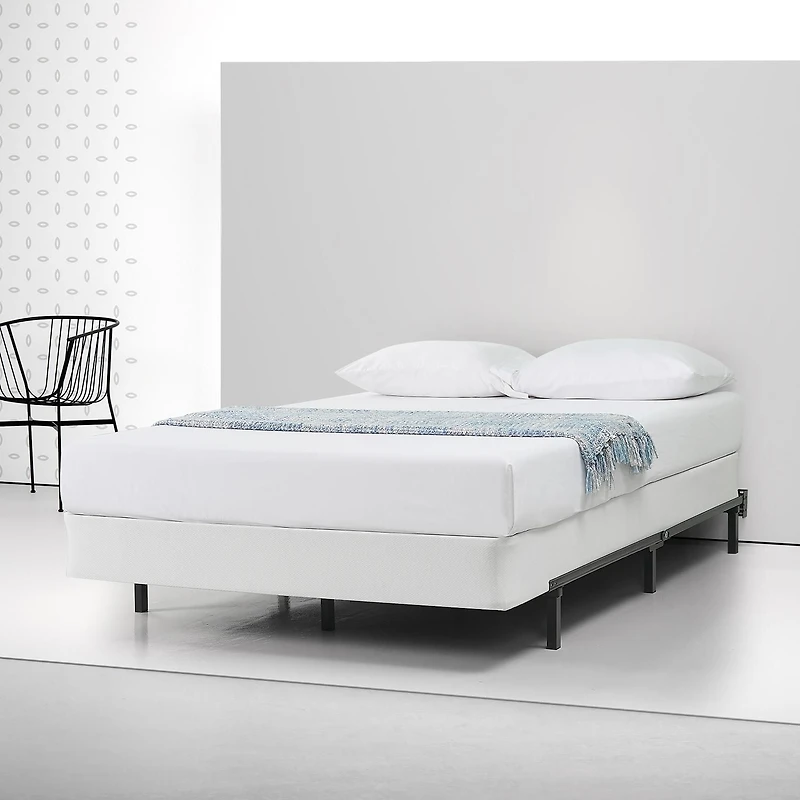Cadre de lit en métal Zinus Spa Sensations Compack, réglable de simple à grand, 7 po, structure robuste en acier, supports de tête de lit inclus