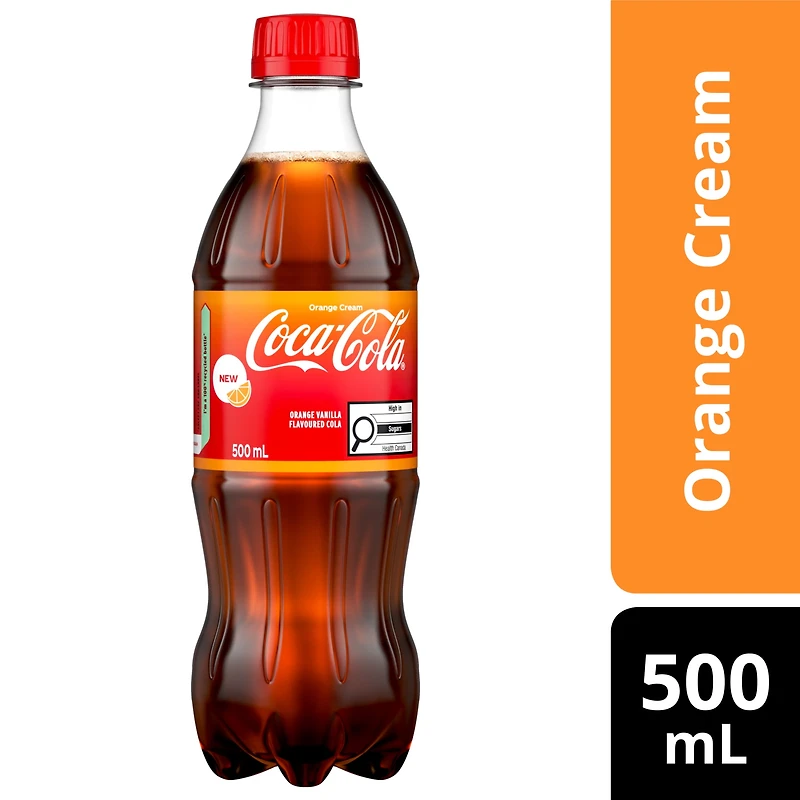 Coca-Cola Crème à l'orange Bouteille, 500 mL Coca-Cola Crème de Orange 500ml