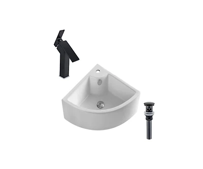 DROP Bath and Kitchen DR091257 Bathroom Vessel Sink Set