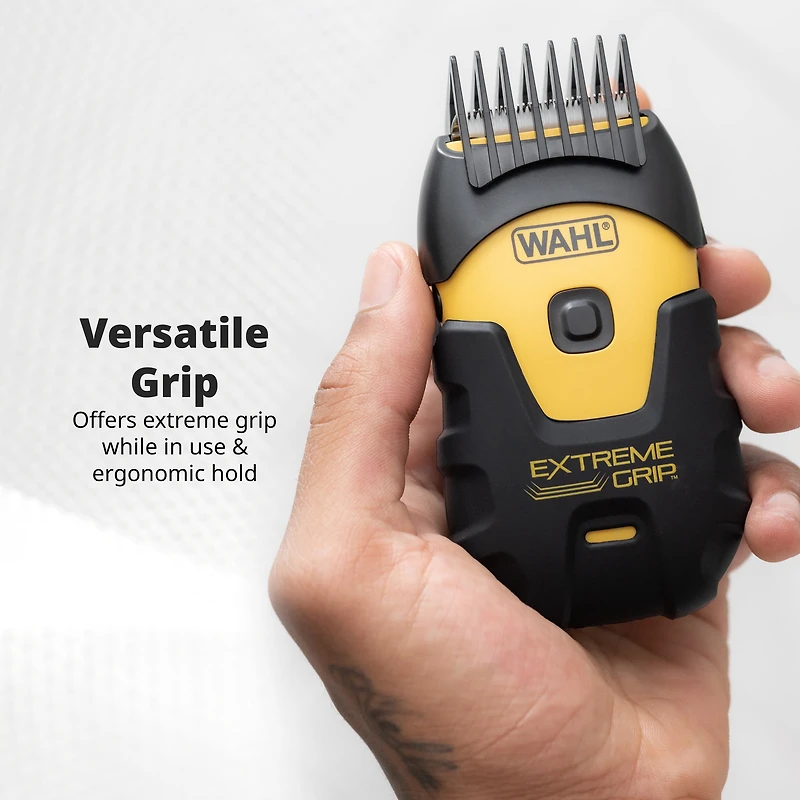 Wahl Lithium Ion+ Extreme Grip Body Groomer with Adjustable Lengths, Waterproof Design, Skin-Safe Blade, USB Charging – Model 3310
