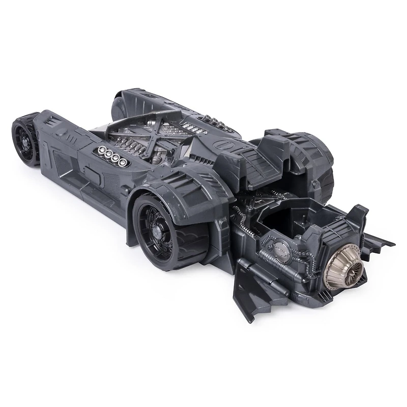 BATMAN, Véhicule transformable 2-en-1 Batmobile et Batbateau, à utiliser avec les figurines articulées BATMAN de 10 cm