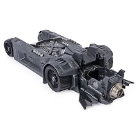 BATMAN, Véhicule transformable 2-en-1 Batmobile et Batbateau, à utiliser avec les figurines articulées BATMAN de 10 cm