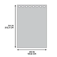 Panneau de tenture filtrant à œillets Farley Hometrends de 213 cm (84 po) Panneau a oeillets