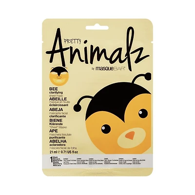 Pretty Animalz Masque en Feuille Abeille