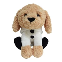 HOLIDAY TIME PLUSH SNOWMAN DOG 9.5INCH