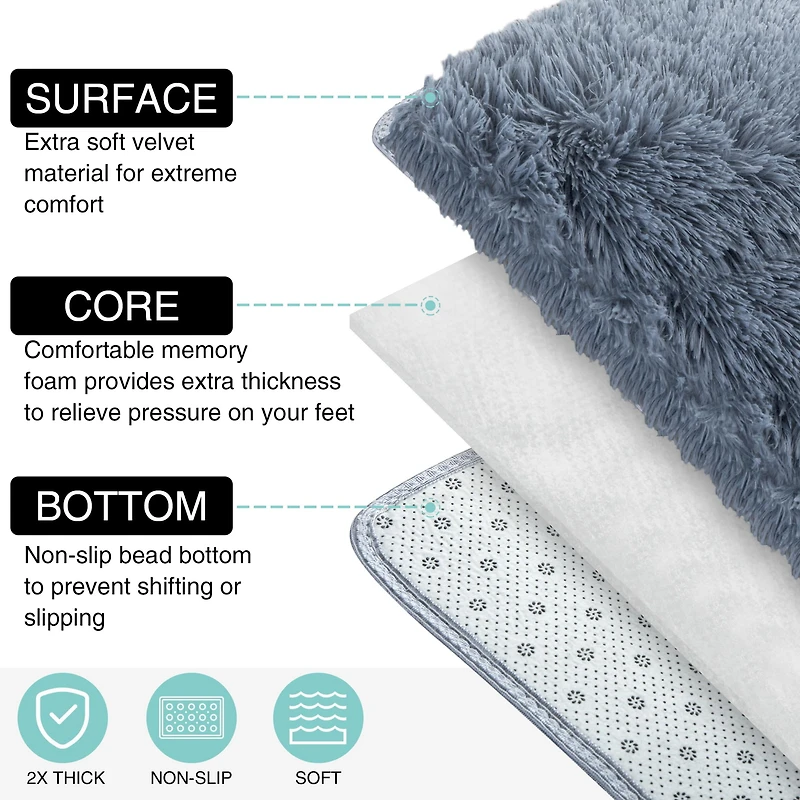 Tapis uni moderne de la collection Super Soft de Rug Branch