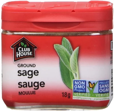 Club House, sauge moulue, boîte en plastique, 18 g Club House SAUGE MOULUE 18 G