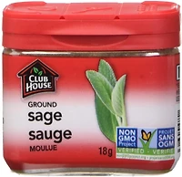 Club House, sauge moulue, boîte en plastique, 18 g Club House SAUGE MOULUE 18 G