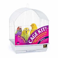 Prevue pet Round Top Bird Cage Starter Kit White