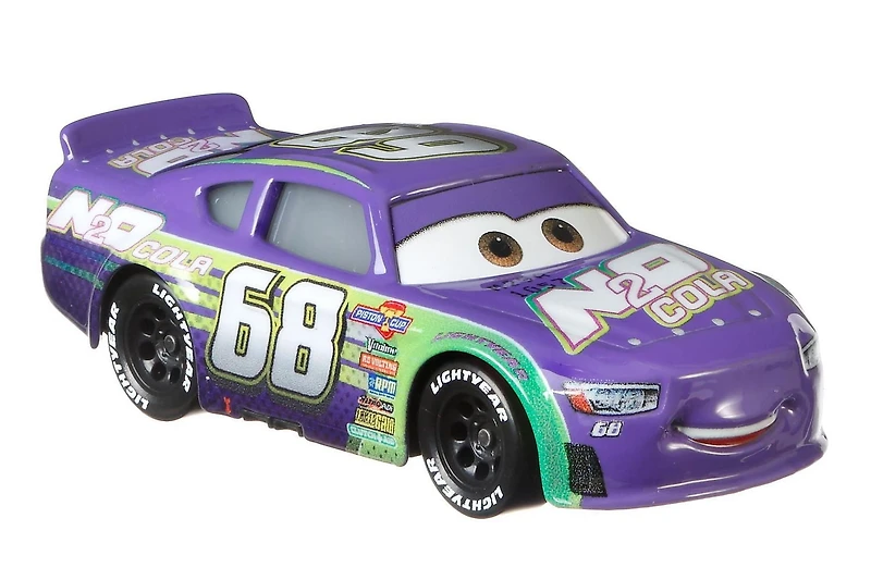 Speedy Comet et Parker Brakeston du film «Les Bagnoles» de Disney/Pixar, véhicules en métal moulé sous pression à l’échelle 1:55, coffret de 2, véhicules personnages jouets, collection et course