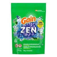 Gain Super Sized Flings Laundry Detergent Pacs, Zen, 3-in-1 Detergent Pacs with Febreze and Oxi