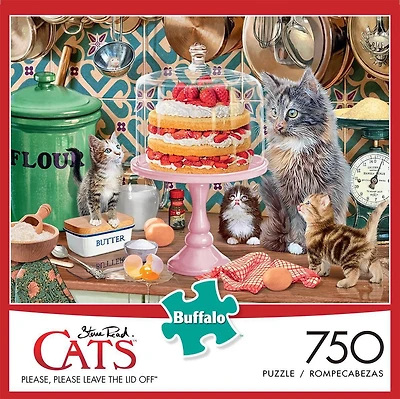 Buffalo Games - Cats - Please, Please Leave The Lid Off - 750 Piece Jigsaw Puzzle