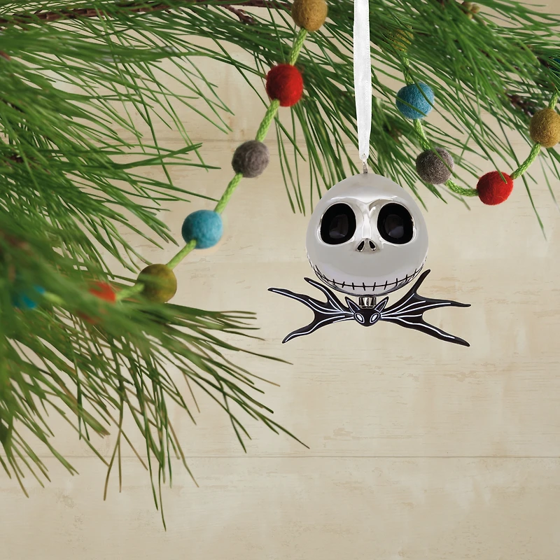 Hallmark Disney Tim Burton's The Nightmare Before Christmas Jack Skellington Premium Metal Christmas Ornament