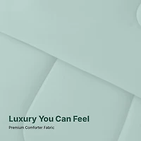 Beddora Ensemble de Lit 7 Pcs – Comprend une Couette, 2 Taies d'Oreiller, un Drap Plat, un Drap-Housse et 2 Taies d'Oreiller – Ultra-Doux, Toutes Saisons, Grand – Blanc Éclatant